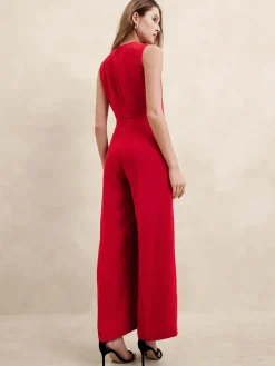 Cowl-Neck Jumpsuit
