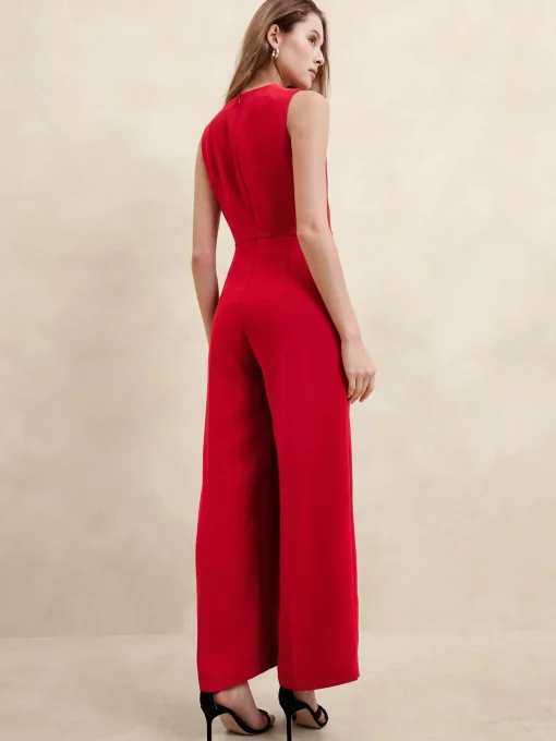 Cowl-Neck Jumpsuit