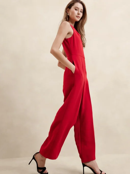 Cowl-Neck Jumpsuit