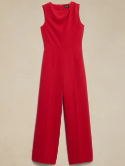 Cowl-Neck Jumpsuit