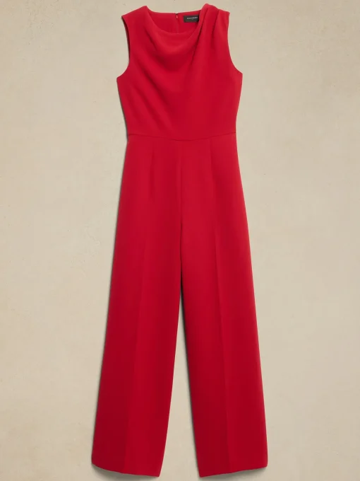 Cowl-Neck Jumpsuit