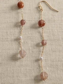 Delicate Stone Threader Earrings