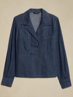 Denim Collared Pocket Shirt