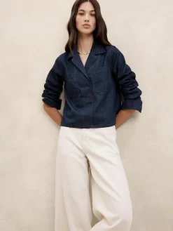 Denim Collared Pocket Shirt