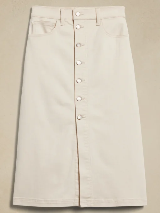 Denim Midi Skirt