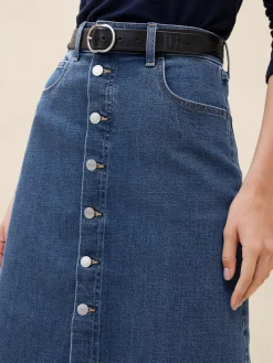 Denim Midi Skirt