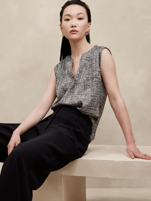 Dolman-Sleeve Blouse