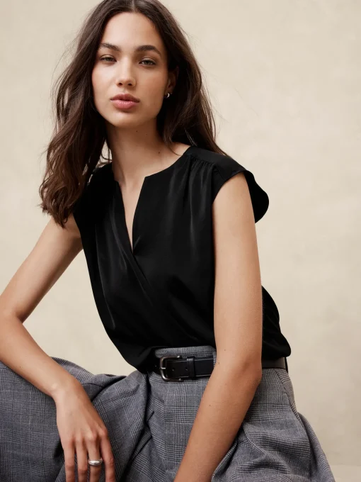 Dolman-Sleeve Blouse