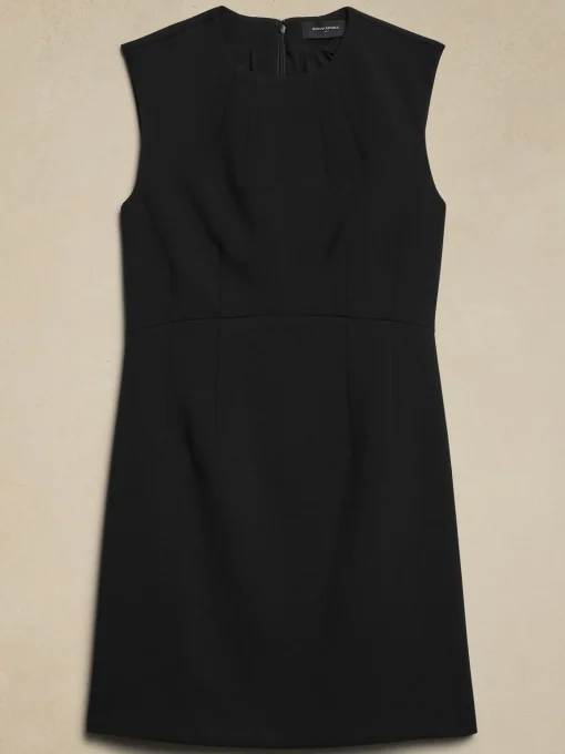 Double Weave Sheath Mini Dress