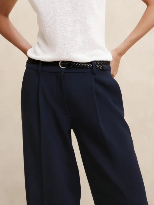 Double Weave Straight Trouser