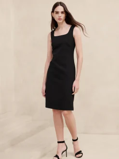Double-Weave Sheath Dress