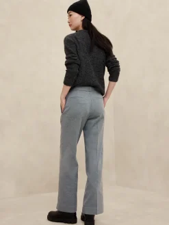 Flannel Straight Trouser