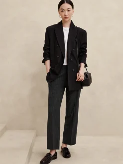 Flannel Straight Trouser