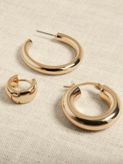 Gold Earrings Set