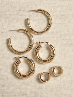 Gold Earrings Set