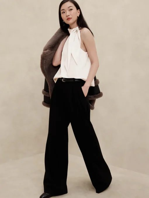 Halter Tie-Neck Blouse