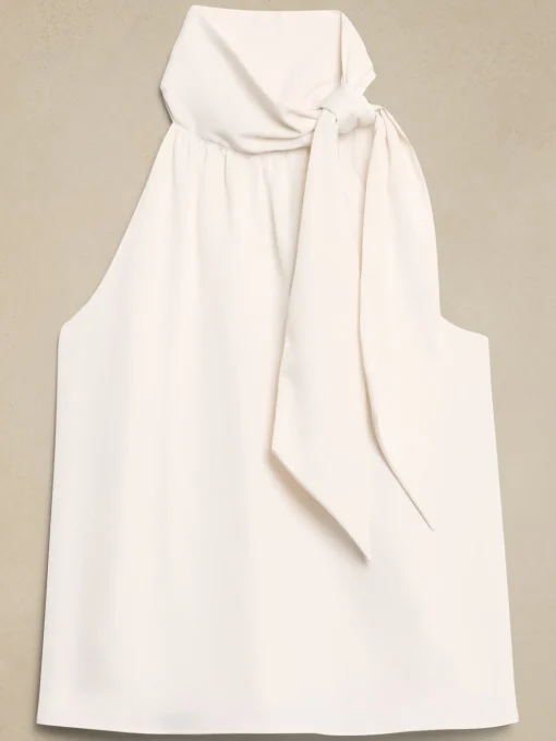 Halter Tie-Neck Blouse