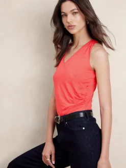 Halter Wrap-Waist Bodysuit