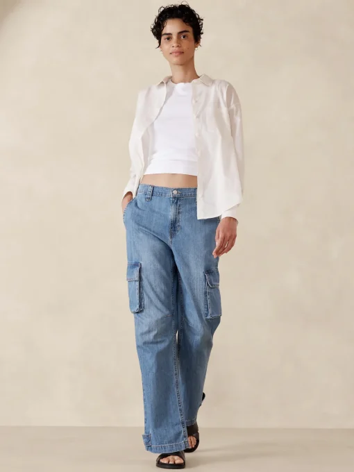 High-Rise Cargo Jean
