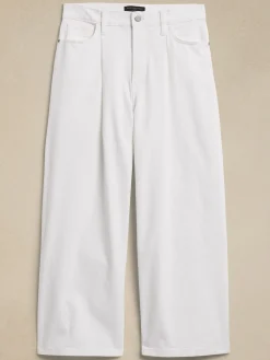 High-Rise Wide-Leg Cropped Jean