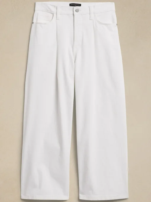 High-Rise Wide-Leg Cropped Jean