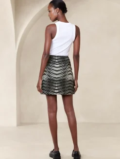 Jacquard Mini Skirt