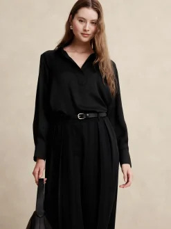 Johnny-Collar Shirt