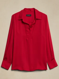 Johnny-Collar Shirt