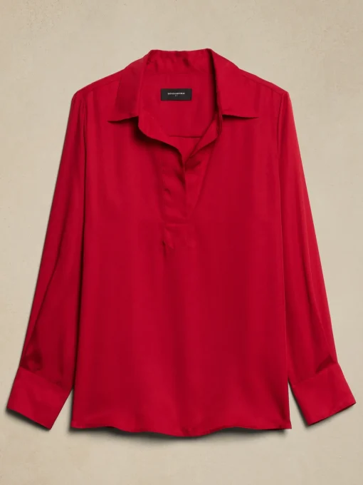 Johnny-Collar Shirt