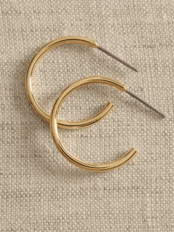14K Gold Plated Hoop Earring