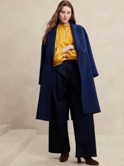 Keyhole Mock-Neck Blouse