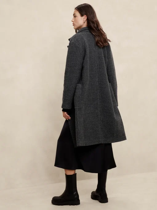 Knit Twill Coat