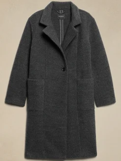 Knit Twill Coat
