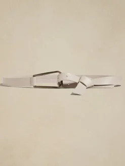 Leather Faux-Knot Belt