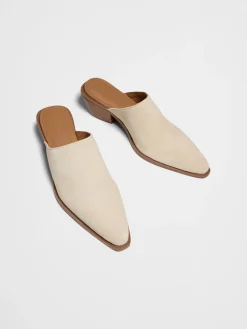 Leather Heeled Mule