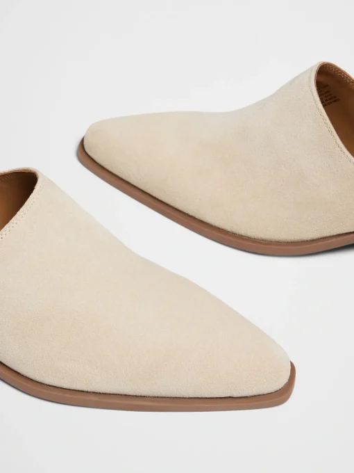 Leather Heeled Mule