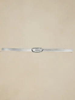 Leather Slider Buckle Belt