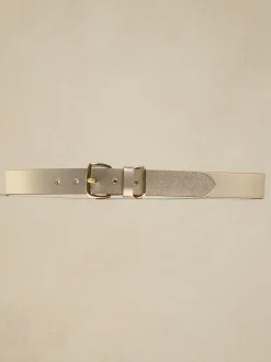 Leather Square Buckle Belt