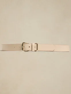 Leather Square Buckle Belt