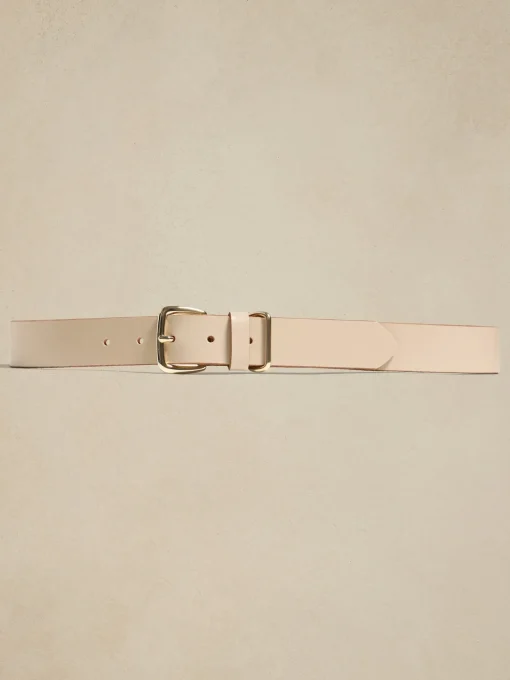 Leather Square Buckle Belt