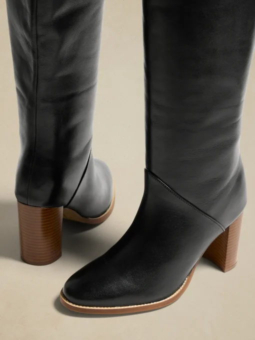 Leather Tall Shaft Boot