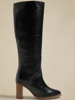 Leather Tall Shaft Boot