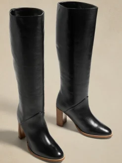 Leather Tall Shaft Boot