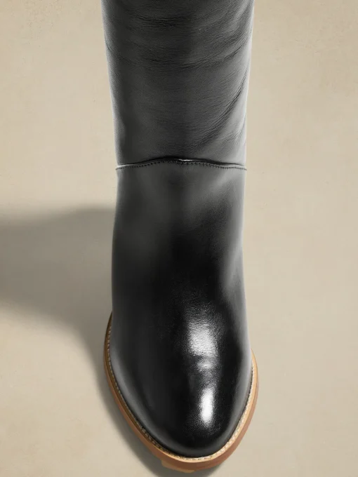 Leather Tall Shaft Boot