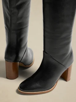 Leather Tall Shaft Boot