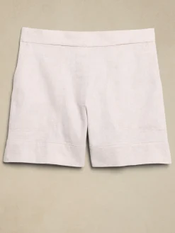Linen-Blend Pull-On Short