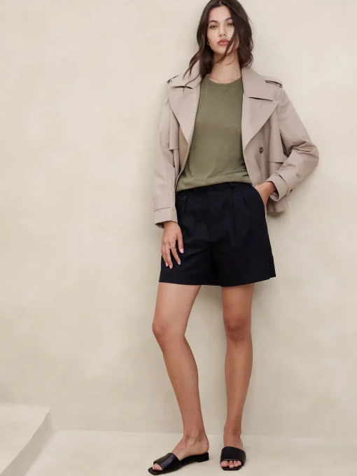 Linen-Blend T-Shirt