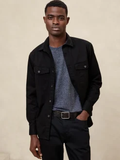 Linen-Blend T-Shirt