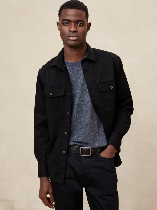 Linen-Blend T-Shirt