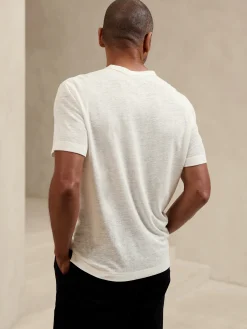 Linen-Blend T-Shirt